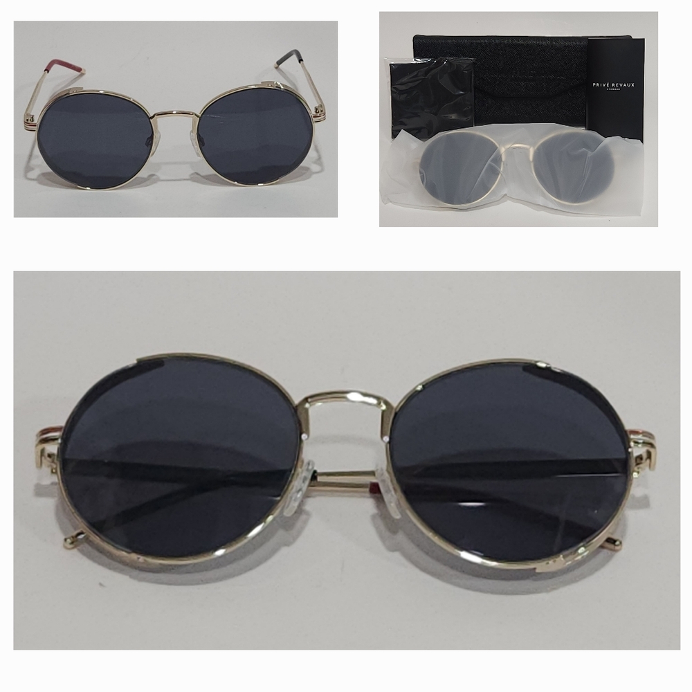 PRIVE REVAUX,RIVIERA, Round  Sunglasses